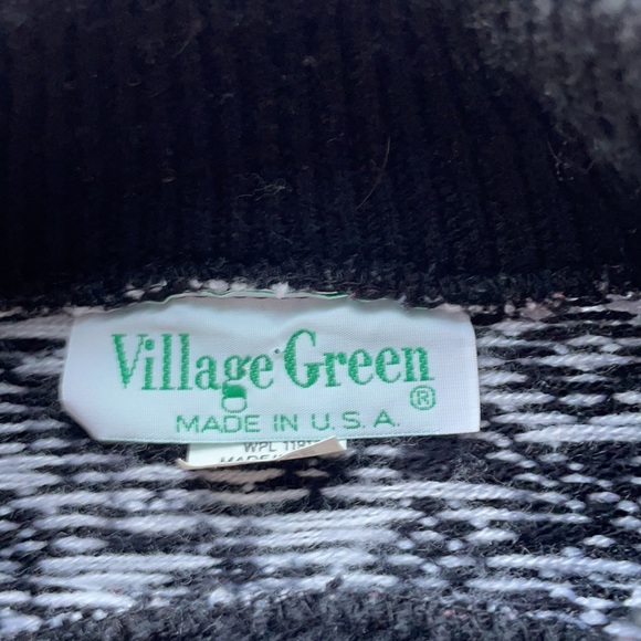 Village Green Vintage Fair Isle Nordic Snowflake Sweater - Picture 8 of 11